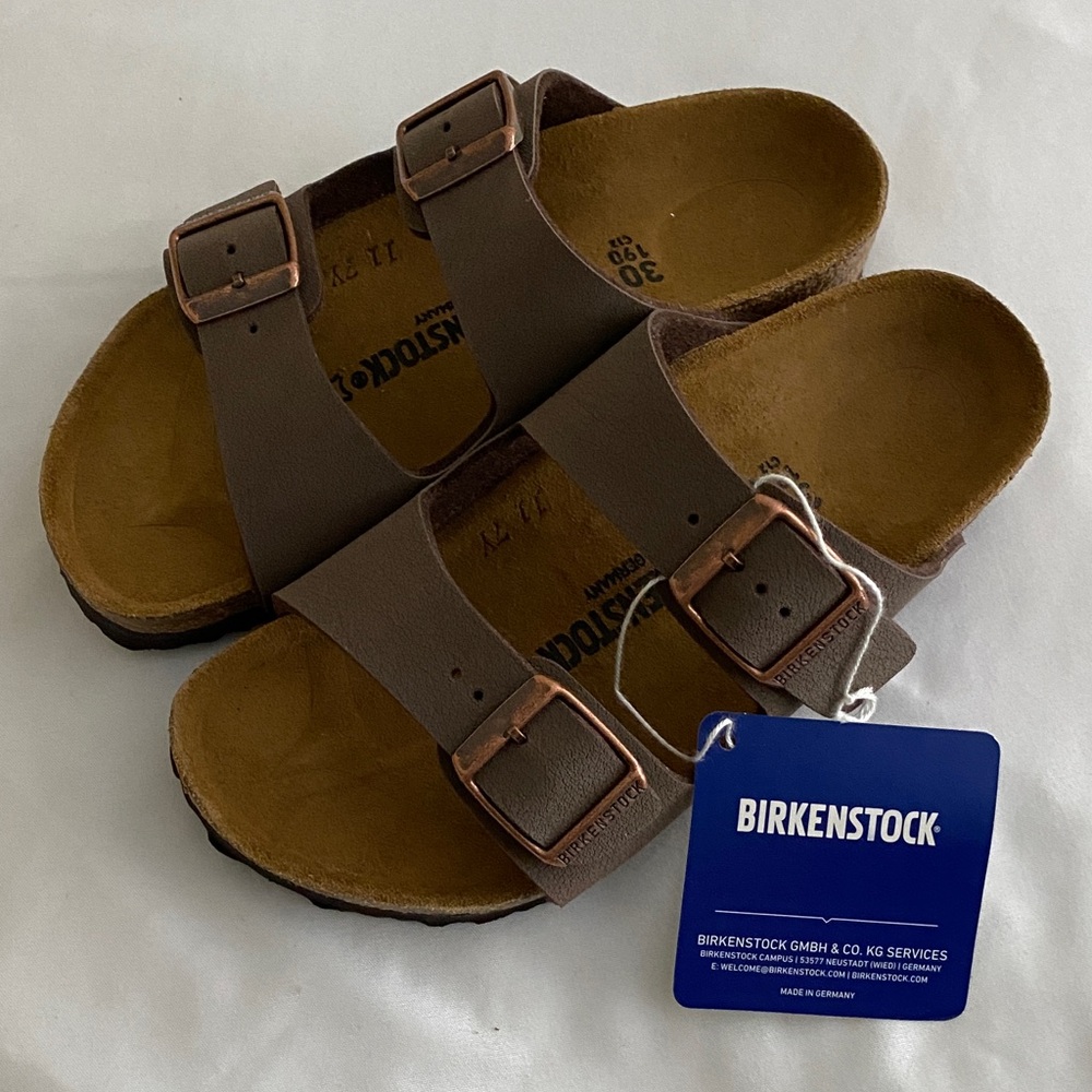 Birkenstock Kids Tan Double Buckle Sandals Size 30